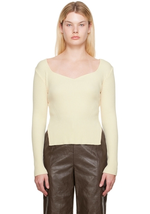 LVIR Off-White V-Neck Sweater