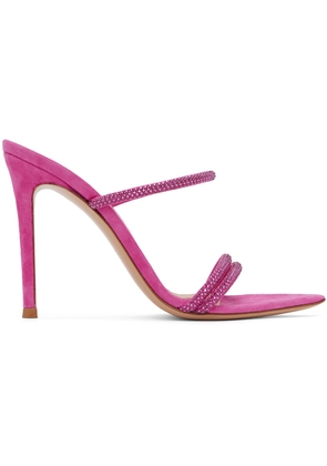 Gianvito Rossi Pink Cannes Heeled Sandals