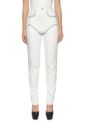 Paris Georgia Off-White Cowboy Trousers