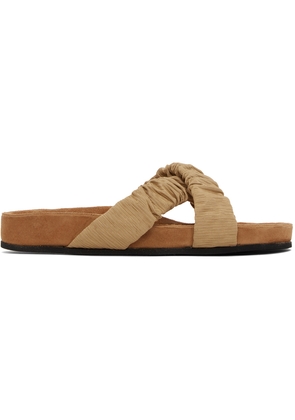 Staud Tan Michel Sandals