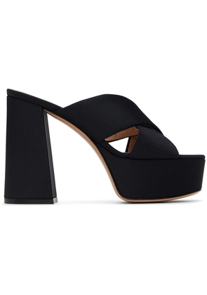 Gianvito Rossi Black Sheridan Platform Sandals