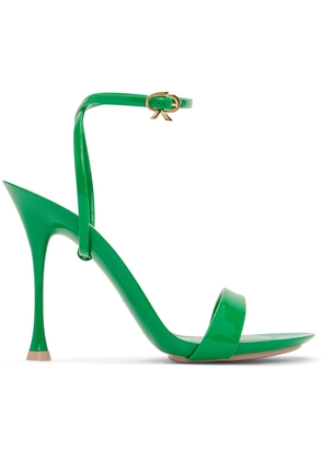 Gianvito Rossi Green Spice Ribbon Heeled Sandals