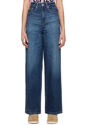 Kenzo Navy Kenzo Paris Faded Jeans