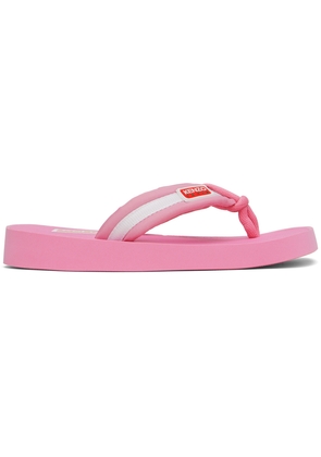 Kenzo Pink Setta Flip Flops