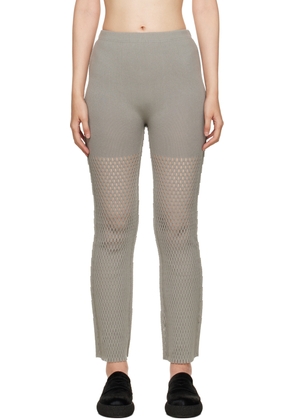 ISSEY MIYAKE Gray Seed Mesh AP Lounge Pants
