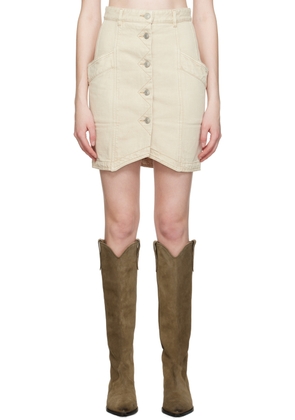 Isabel Marant Etoile Beige Sabel Denim Miniskirt