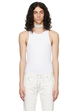 Ludovic de Saint Sernin White Crystal Tank Top