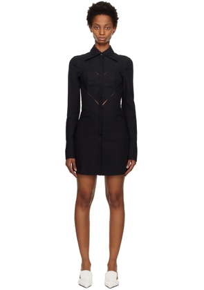 AMBUSH Black Heart Shaped Midi Dress