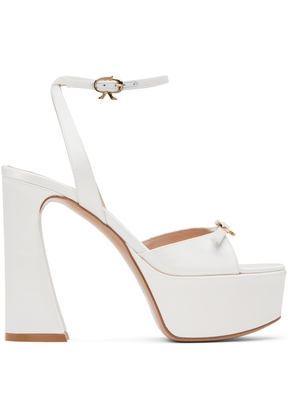 Gianvito Rossi White Maddy Heeled Sandals