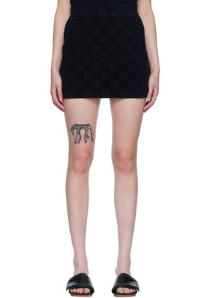 AMBUSH Black Monogram Miniskirt