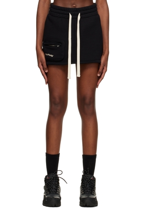 HALFBOY Black Pocket Miniskirt