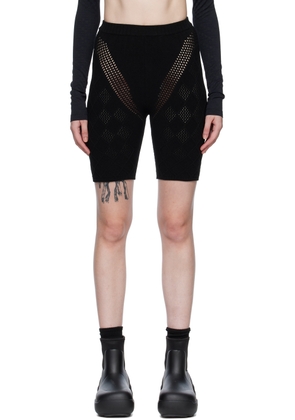 AMBUSH Black Perforated Shorts