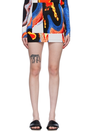 AMBUSH Multicolor Jacquard Miniskirt