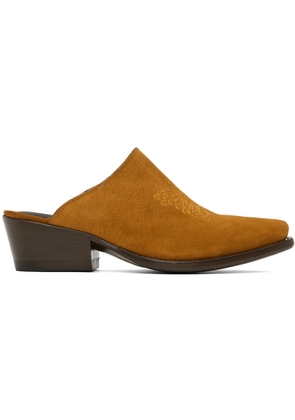 NEEDLES Tan Papillon Mules