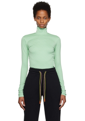 AMBUSH Green Monogram Bodysuit