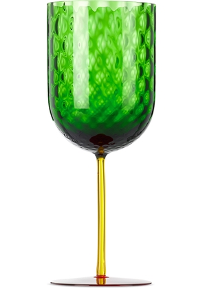 Dolce & Gabbana Green Carretto Red Wine Glass
