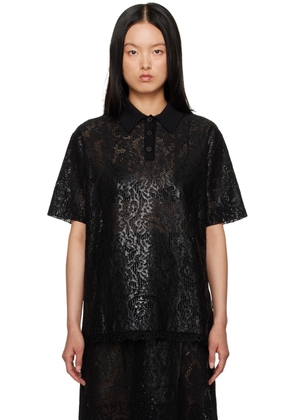 SHANG XIA SSENSE Exclusive Black Polo