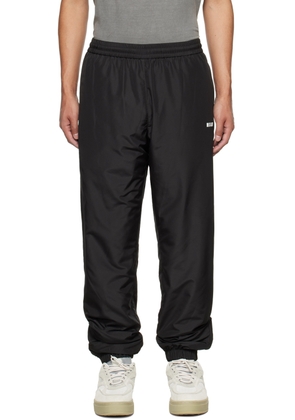 MSGM Black Drawstring Lounge Pants