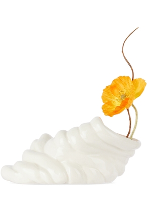 Completedworks White Medium 'Don't Slouch!' Vase