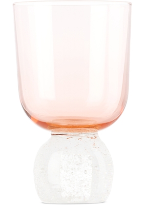 Misette Pink Bubble Glass Tumbler