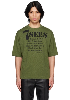 Youths in Balaclava Green Printed T-Shirt