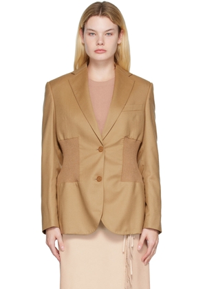 Stella McCartney Tan Tapered Blazer