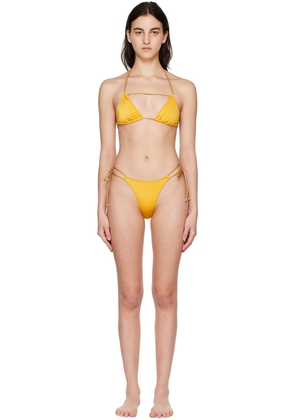 DOS SWIM Yellow Tie & Luna Bikini
