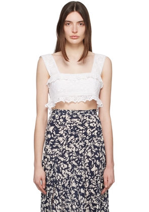 Isabel Marant White Mecelia Tank Top