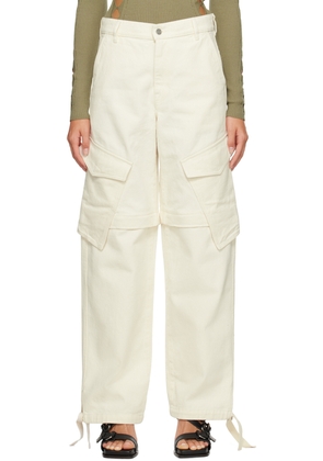 Dion Lee White Parachute Jeans