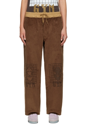Bernhard Willhelm Brown Wide-Leg Lounge Pants