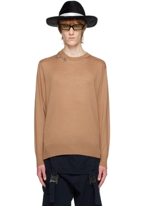 UNDERCOVER Beige Zip Sweater