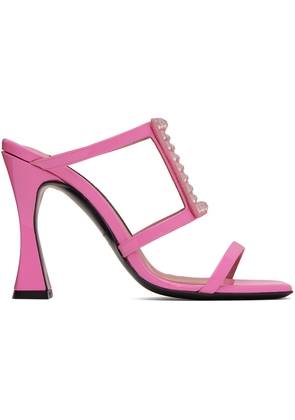 Les Petits Joueurs Pink Hoya Heeled Sandals