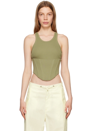 Dion Lee Khaki Float Tank Top