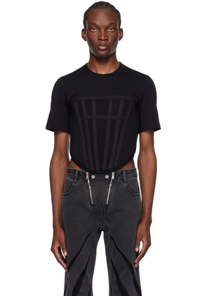 Dion Lee Black Corset T-Shirt