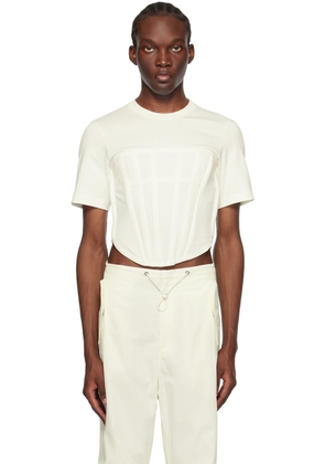 Dion Lee White Corset T-Shirt