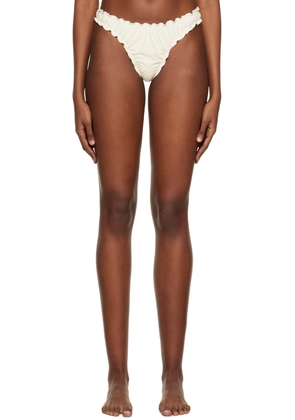 softandwet SSENSE Exclusive Off-White Frilled Bikini Bottoms