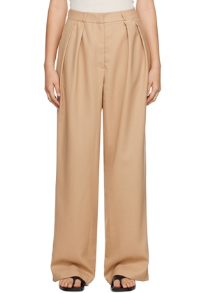 The Frankie Shop Tan Tansy Trousers