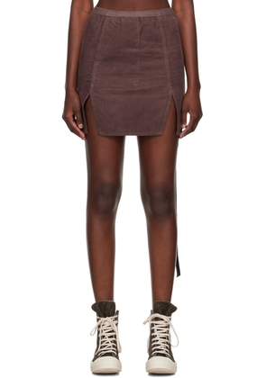 Rick Owens DRKSHDW Purple Lido Miniskirt