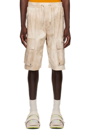 Balmain Beige Cargo Pocket Shorts