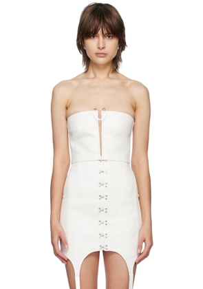 Dion Lee White Mobius Bandeau Top