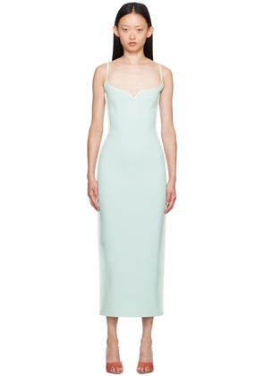 Paris Georgia SSENSE Exclusive Blue & White Heart Maxi Dress