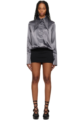 16Arlington SSENSE Work Capsule - Gray Dara Minidress