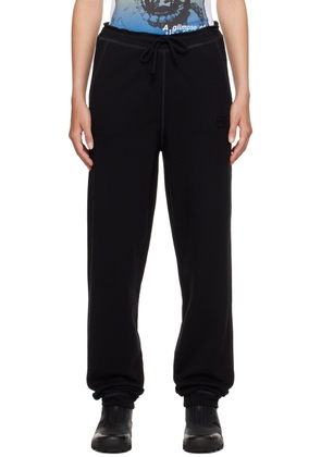 GANNI Black Drawstring Lounge Pants