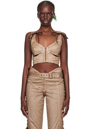 Jean Paul Gaultier Brown KNWLS Edition Vest