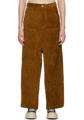 Meryll Rogge Brown Vented Midi Skirt