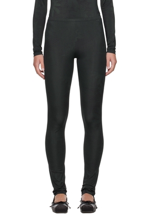 MM6 Maison Margiela Green & Black Printed Leggings