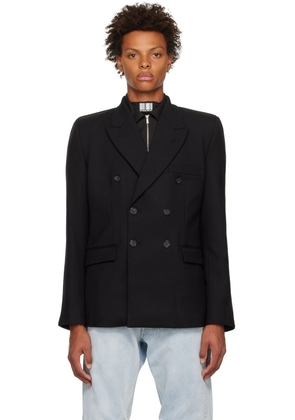 VTMNTS Black Double-Breasted Blazer