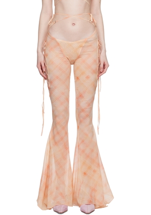 KNWLS Orange Glimmer Trousers