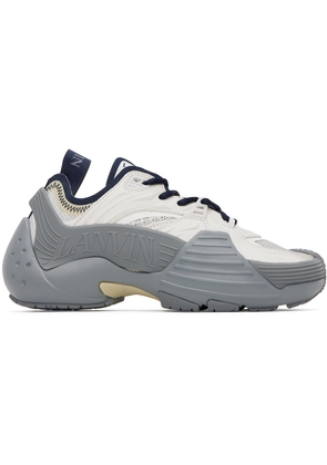 Lanvin SSENSE Exclusive Gray & Navy Flash-X Sneakers