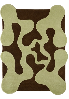 Mush Studios Green & Brown Large Oops Rug